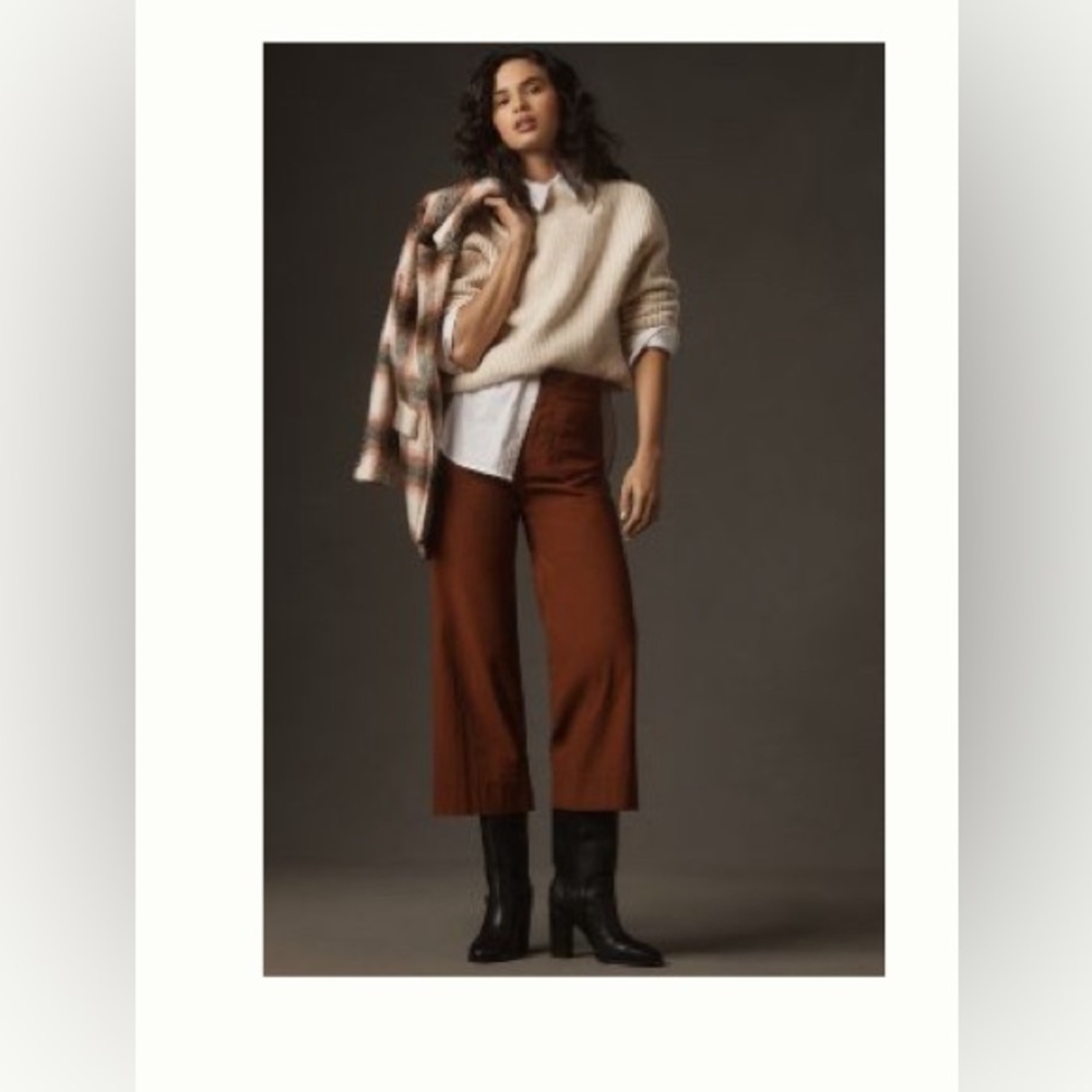 The Colette Cropped Wide-Leg pants by Maeve